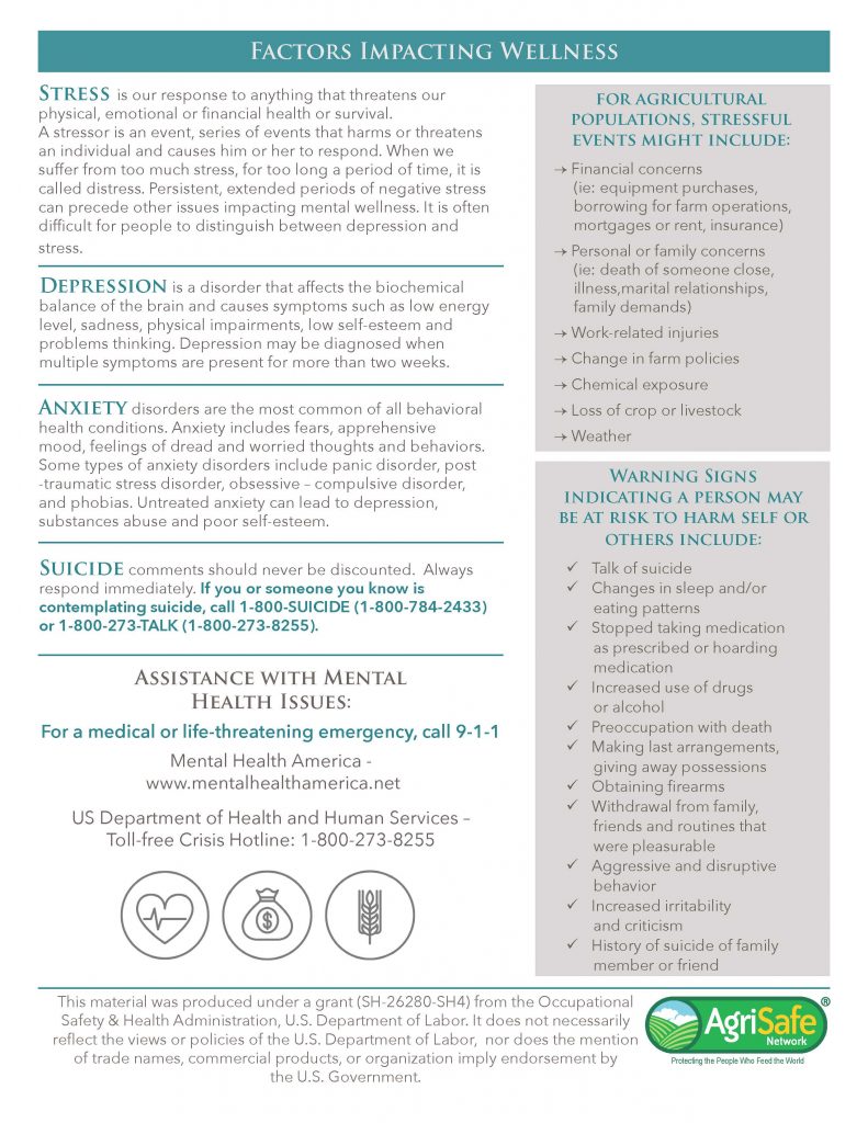 Mental health resource poster - page 2